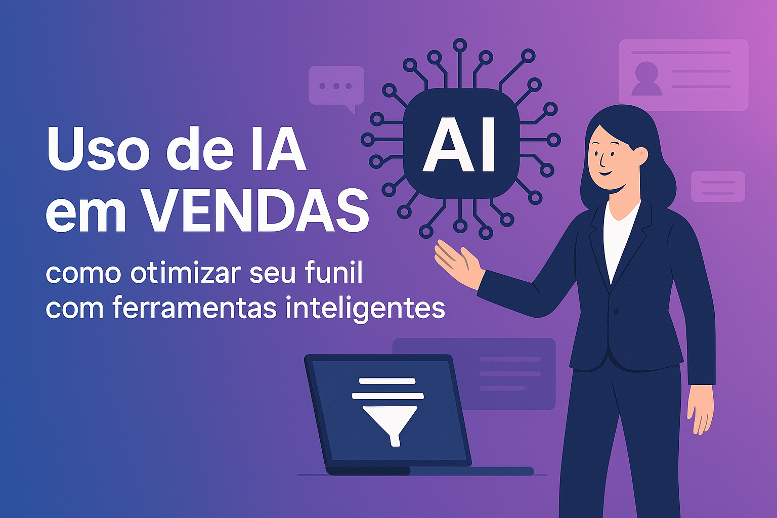 Uso de IA em VENDAS: como otimizar seu funil com ferramentas inteligentes